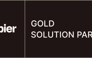 Badge Dark Gold Solution Partner